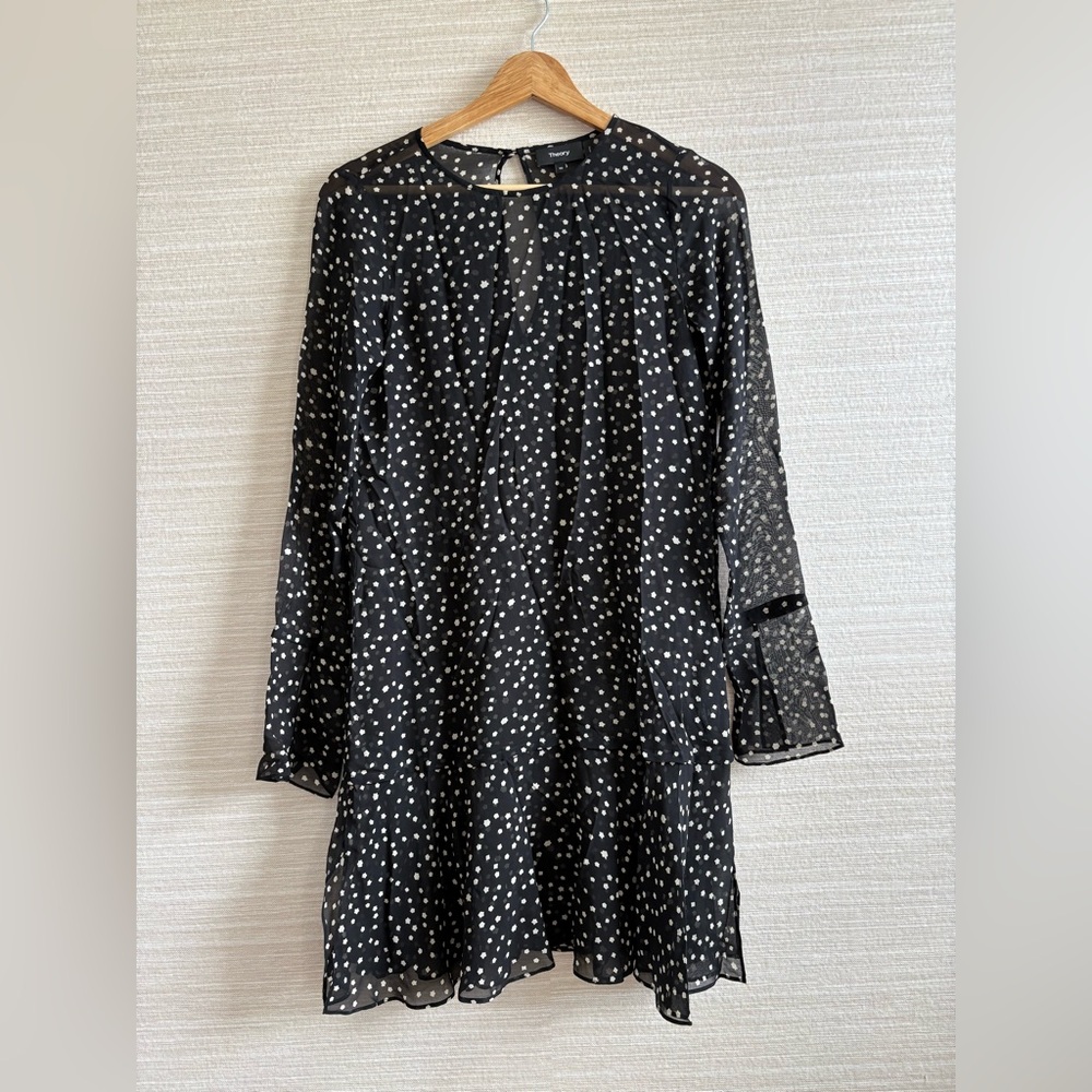 Theory Marah Starry Print Silk Dress / Tunic 00